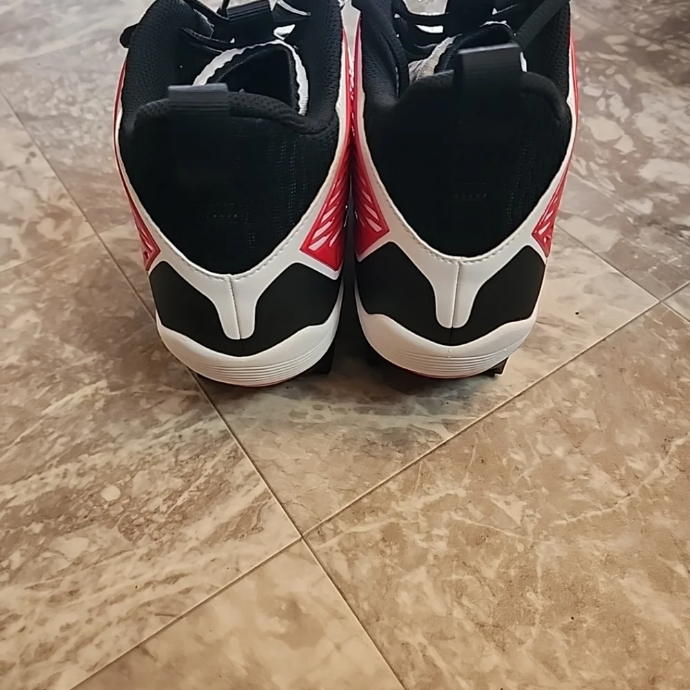 Men’s Size 11.5 Nike Force Savage Pro 3 Football Cleats White Black Red …